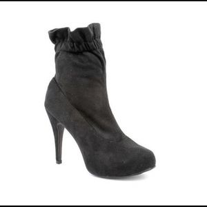 Chinese Laundry Taffany Grey Suede Platform Bootie